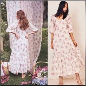 Loveshackfancy floral maxi dress US2